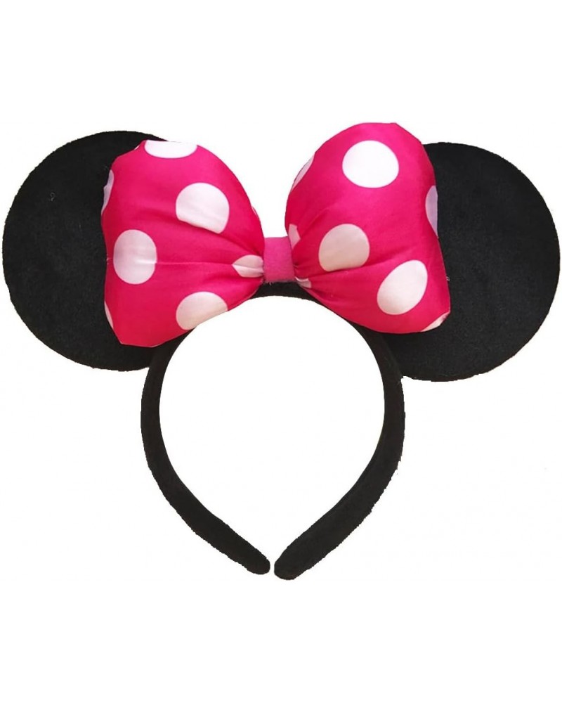 Light Up Mouse Deluxe Ear Headband Flashing Bow Polka Dot LED Party-Rave For Birthday Festival Concert Party Rose Red 1 $8.50...