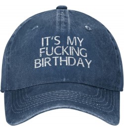 It's My Fucking Birthday Funny Baseball Cap Trucker Hats Sports Hat Men Women Navy Blue $11.92 Cowboy Hats