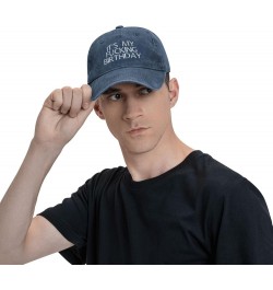 It's My Fucking Birthday Funny Baseball Cap Trucker Hats Sports Hat Men Women Navy Blue $11.92 Cowboy Hats