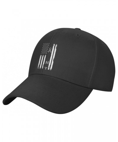 Fight Carcinoid Cancer Survivor American Flag Classic Duckbill Caps for Stylish Sun Protection Black $14.60 Baseball Caps