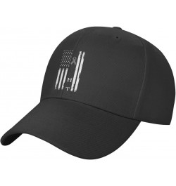 Fight Carcinoid Cancer Survivor American Flag Classic Duckbill Caps for Stylish Sun Protection Black $14.60 Baseball Caps