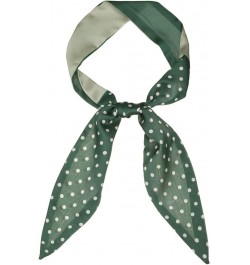 Chic Polka Dots Women Neckerchief Skinny Scarves Hair Band Ribbon for Bag Accessory 1 Green Small Dot $8.00 Scarves