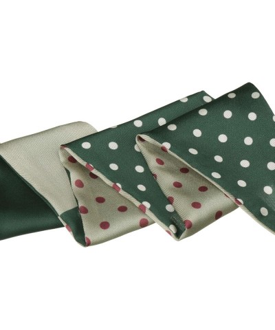 Chic Polka Dots Women Neckerchief Skinny Scarves Hair Band Ribbon for Bag Accessory 1 Green Small Dot $8.00 Scarves