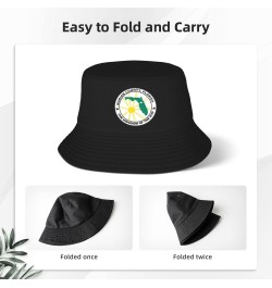 Seal of Marion County, Florida Bucket Hat for Men Women Outdoor Summer Beach Travel Fishing Cap Black $14.89 Bucket Hats