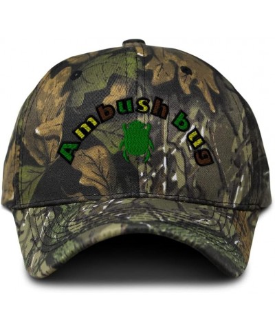 Custom Camo Baseball Cap Ambush Bug Insects Cotton Hunting Dad Hats for Men & Women Forest Tree Green Design Only $17.39 Base...