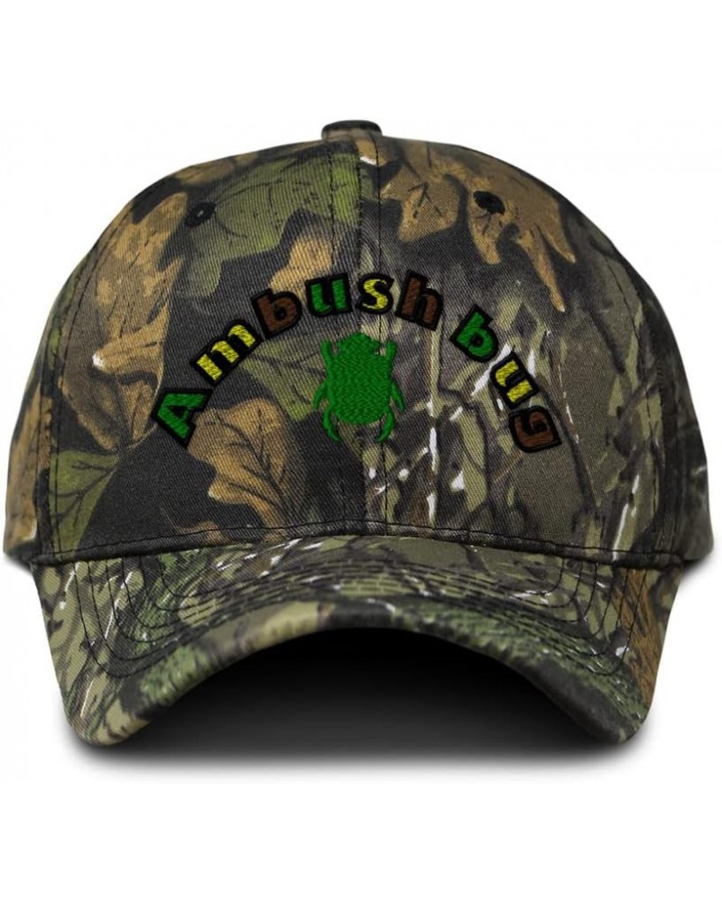 Custom Camo Baseball Cap Ambush Bug Insects Cotton Hunting Dad Hats for Men & Women Forest Tree Green Design Only $17.39 Base...