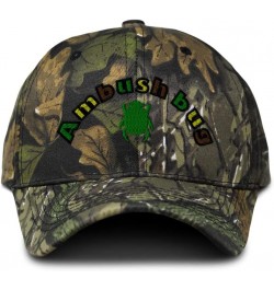 Custom Camo Baseball Cap Ambush Bug Insects Cotton Hunting Dad Hats for Men & Women Forest Tree Green Design Only $17.39 Base...