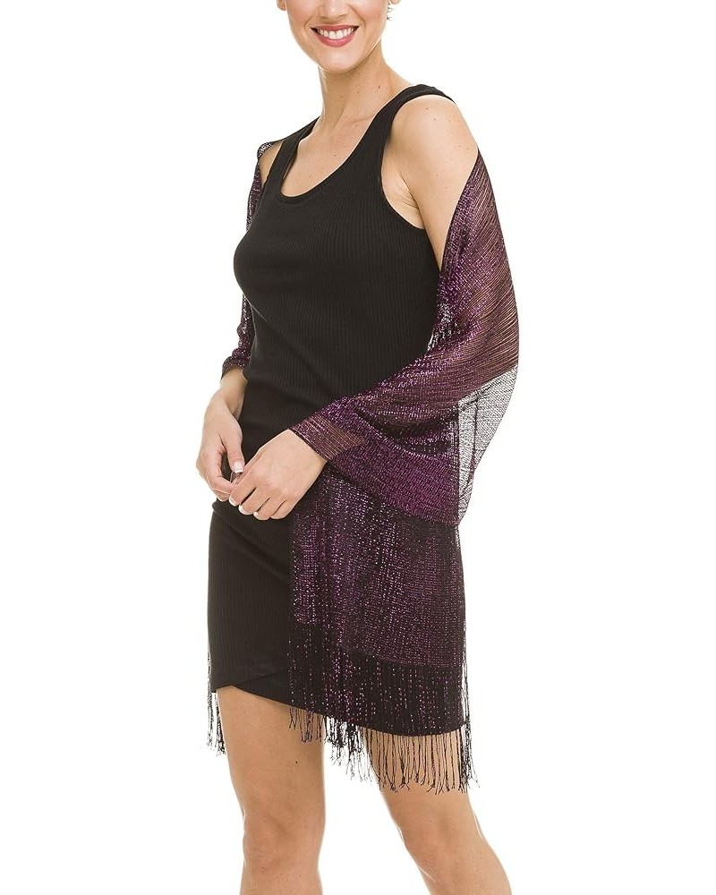 Shawl Wrap Scarf for Women for Evening Dresses, Wedding, Party, Bridal Spring Summer Fall Purple Iii $9.86 Scarves