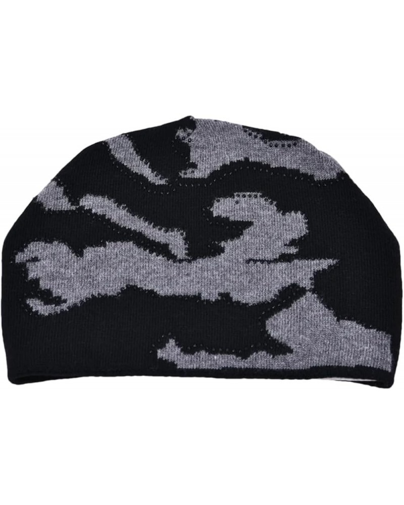 Beanies Hat Women Pompom Hat Girls Knitted Beanie Winter Hats Gray9 $24.97 Skullies & Beanies