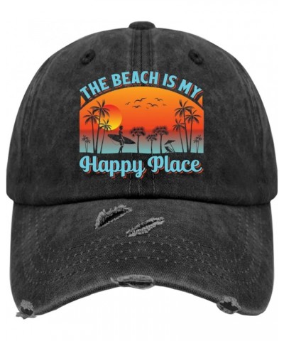 Man Tree Palm Beach Surfboard Sunset Golf hat Trucker hat Women AllBlack Trucker Hats Women Gifts for Grandpa Allblack $11.96...