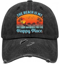 Man Tree Palm Beach Surfboard Sunset Golf hat Trucker hat Women AllBlack Trucker Hats Women Gifts for Grandpa Allblack $11.96...