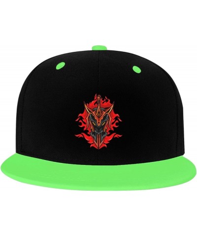 Cool Sword Snapback Hat for Men Women Baseball Cap Trucker Flat Bill Hats Dad Caps Green $9.70 Baseball Caps