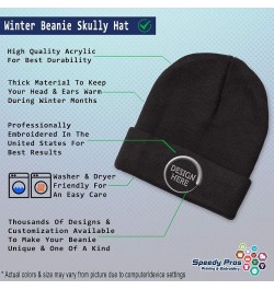 Beanies for Men Super Papa Embroidery Letters Winter Hats for Women Acrylic Skull Cap 1 Size Black Personalized Text Here $11...