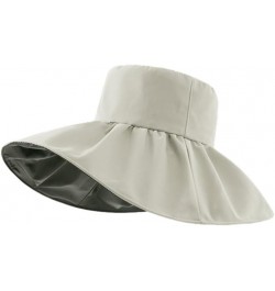 Women's Sun Hat Summer Wide Brim Foldable UV Protection Bucket Hats Beige $11.95 Sun Hats