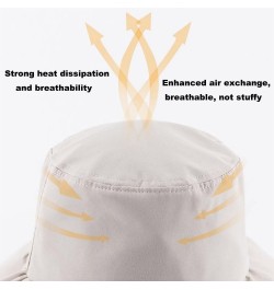 Women's Sun Hat Summer Wide Brim Foldable UV Protection Bucket Hats Beige $11.95 Sun Hats