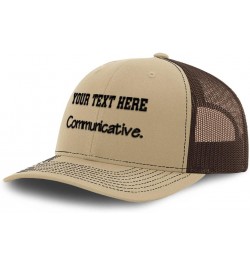 Custom Richardson Trucker Hat Communicative Human Values Polyester Baseball Cap Khaki Coffee Personalized Text Here $19.59 Ba...