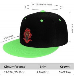 Cool Sword Snapback Hat for Men Women Baseball Cap Trucker Flat Bill Hats Dad Caps Green $9.70 Baseball Caps