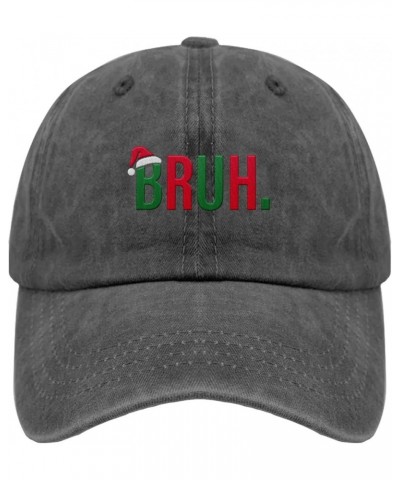 Christmas Bruh Baseball Cap Humor Workout Hats Gifts for Women Who Like Embroidered,Running Cap Suitable for Outdoor Pigment ...