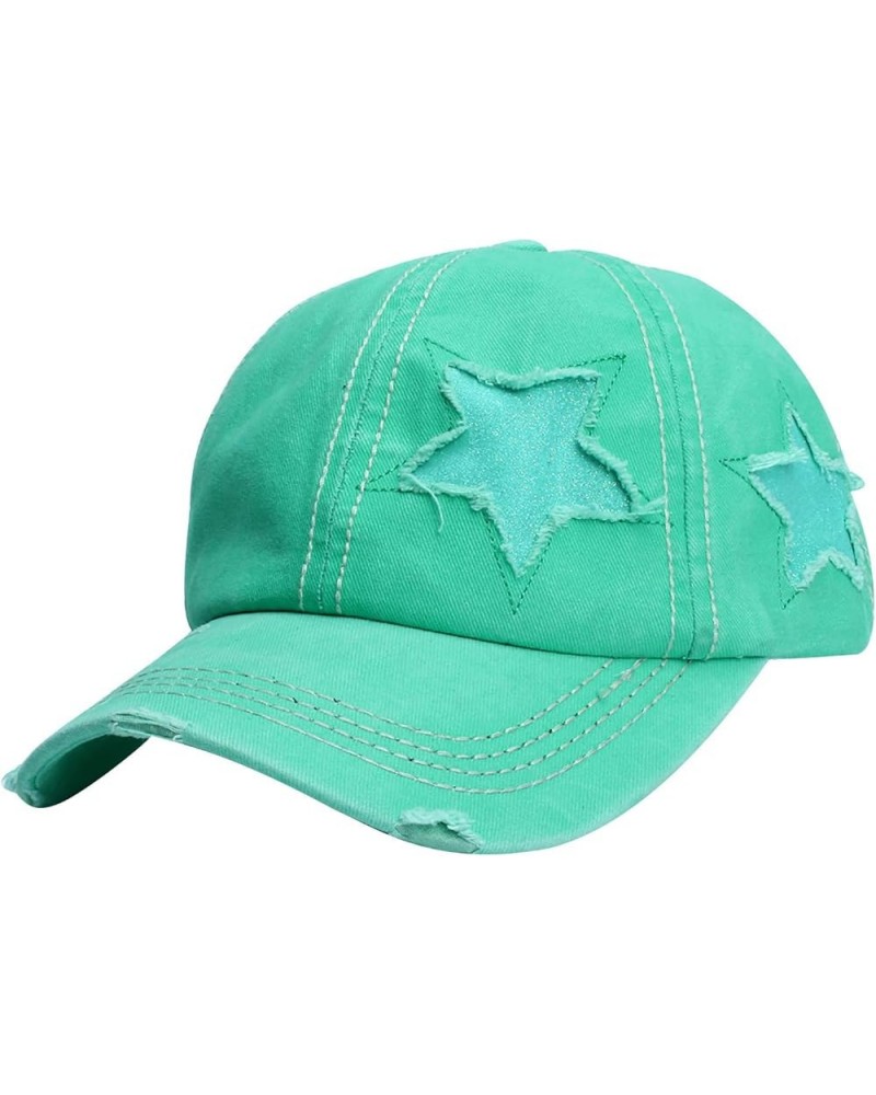 Visor Women Men Sun Hats Street Baseball Cap for Men Women Outdoor Wide Brim Hat Outdoor Sports Caps Gifts for Mint Green $8....