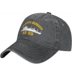 USS Santa Barbara AE 28 Flag Baseball Caps Denim Hats Cowboy Knit hat Fisherman's hat Deep Heather $16.16 Baseball Caps