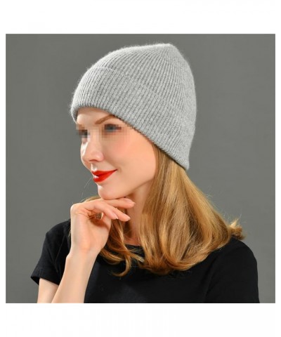 Knitted Beanie Hat Women Warm Spring Autumn Knitting Caps Fashion Ladies Striped Skullies Hats White2 $18.39 Skullies & Beanies