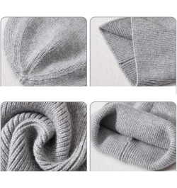 Knitted Beanie Hat Women Warm Spring Autumn Knitting Caps Fashion Ladies Striped Skullies Hats White2 $18.39 Skullies & Beanies