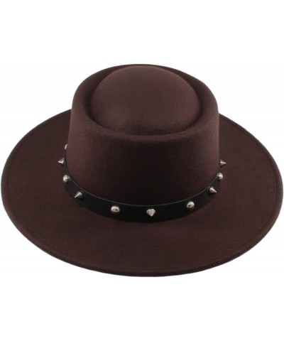 The Best Gifts of 2022 Men Women Wide Brim Boater Hats Sombrero Sunhat Pork Pie Top Sailor Caps Party Travel Outdoor Brown $1...