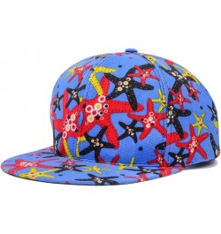 Men's Spring Summer Denim Baseball Cap Outdoor Casual Sun Hat Fashion Visor New Flower Print Baseball Cap (Color : 02, Size :...