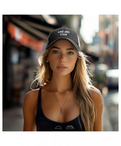 Almost Joined Veteran Hat Low Profile Mesh Ball Cap Distressed Washed Cotton Trucker Hat Black Black $10.05 Baseball Caps