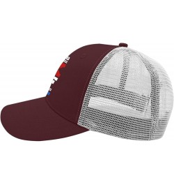 Funny Trucker Hats Black Snapback Hats for Men Hats Snapback Vintage Mesh Trucker Hats Chestnut Red $11.97 Baseball Caps