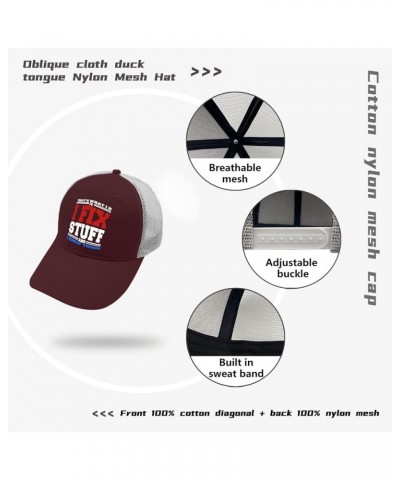 Funny Trucker Hats Black Snapback Hats for Men Hats Snapback Vintage Mesh Trucker Hats Chestnut Red $11.97 Baseball Caps