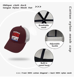 Funny Trucker Hats Black Snapback Hats for Men Hats Snapback Vintage Mesh Trucker Hats Chestnut Red $11.97 Baseball Caps