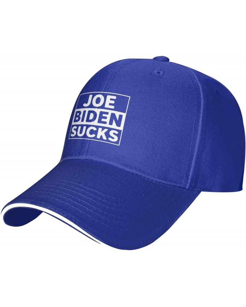 Joe Biden Sucks Hat Black Dad Hats Men Women Adjustable Fashion Sandwich Baseball Cap Blue $10.41 Baseball Caps