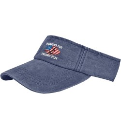 Boaters for Trump 2024 Hat Sun Visor Hats for Teens Sun Visor Hats Retro Sports Visor Caps Navy $9.89 Visors