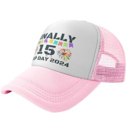 Leap-Year Hat Leap-Year 15 Finally 15 Years Old Hat 2024 Birthday Hunting Mesh Cap Trucker Hat Baseball Cap Pink $9.23 Baseba...