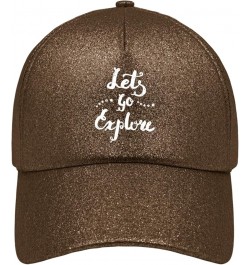 Sun hat Ink Let's gos Explore Running hat American hat Gifts for Dad Running Cap Coffee $10.06 Baseball Caps