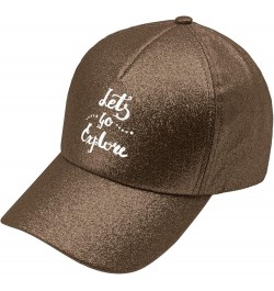 Sun hat Ink Let's gos Explore Running hat American hat Gifts for Dad Running Cap Coffee $10.06 Baseball Caps