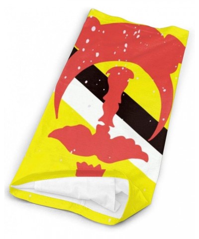 Brunei Flag Bandana Neck Gaiter Face Mask with 5layers Filters $15.03 Balaclavas