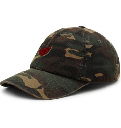 Watermelon Premium Dad Hat Embroidered Baseball Cap Farmers Organic Green Camo $12.49 Baseball Caps