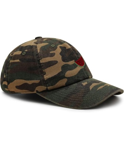 Watermelon Premium Dad Hat Embroidered Baseball Cap Farmers Organic Green Camo $12.49 Baseball Caps