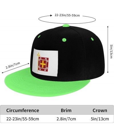 Flag of Sarakatsani Snapback Hat for Men Women Baseball Cap Trucker Flat Bill Hats Dad Caps Green $14.30 Baseball Caps