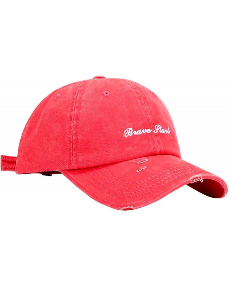 Summer Hats for Women Classic Baseball Hat for Women Running Cap with Absorbing Sweatband Pink $7.35 Baseball Caps