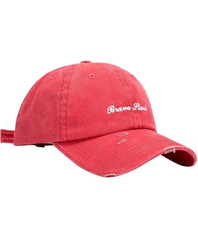 Summer Hats for Women Classic Baseball Hat for Women Running Cap with Absorbing Sweatband Pink $7.35 Baseball Caps