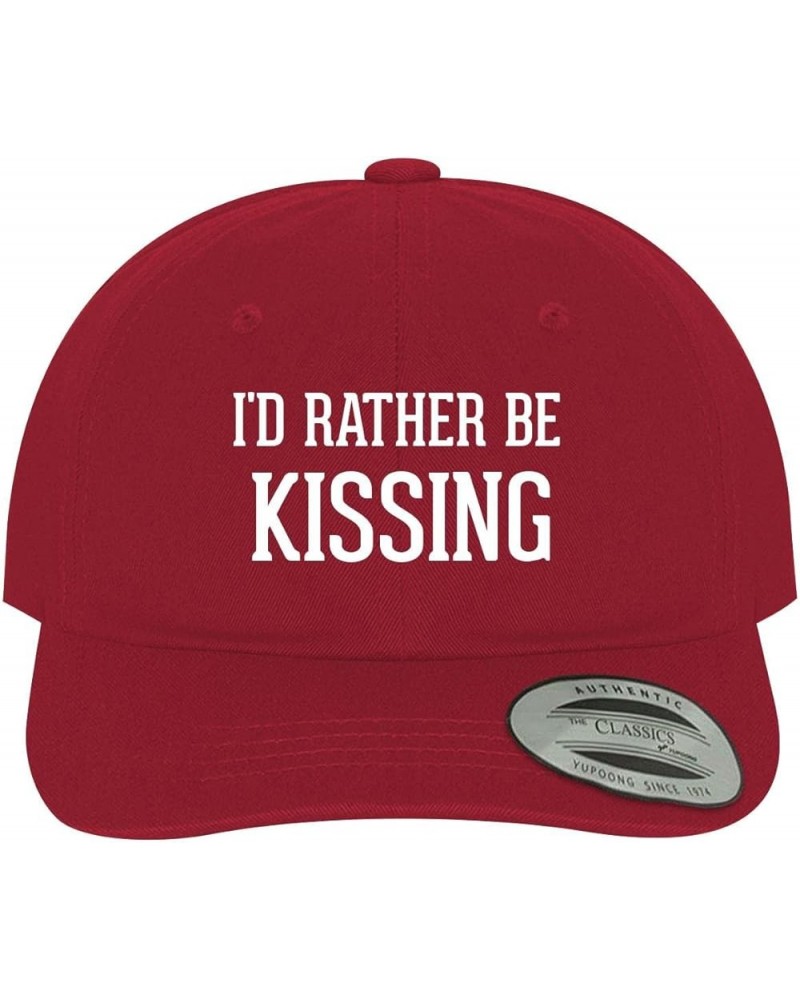 I'd Rather Be Kissing - Soft Dad Hat Baseball Cap Red $22.38 Baseball Caps