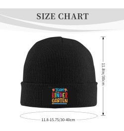 Knit Beanie Warm and Cozy Winter Hat for Men and Women, Team Kindergarten Fashionable Accessories with Stylish Design Black $...