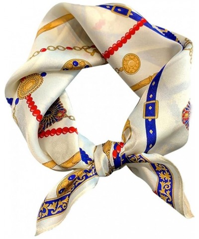 Multi-use Scarfs Silk Scarf Age-reducing Fashion Small Square Print Mulberry Silk Scarf for Women 1 $35.07 Scarves