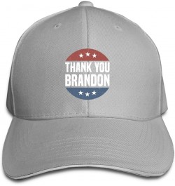 Thank You Brandon Hat I Love Brandon Baseball Caps Men Women Black Ball Hat Adjustable Trucker Hat Gray $10.49 Baseball Caps