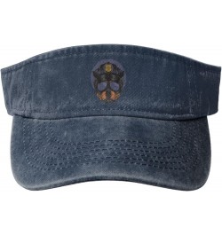 Rottweiler Police Sun Visor Hats for Women Men Adjustable Sports Sun Hats Cotton Golf Cap Navy Blue $12.63 Visors