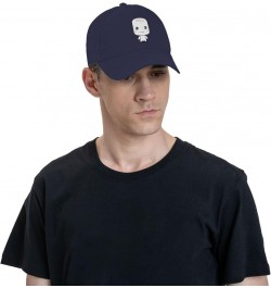 Cute Marshmallow Baseball Cap for Men Women Dad Hat Classic Adjustable Golf Hats Navy Blue $11.85 Baseball Caps