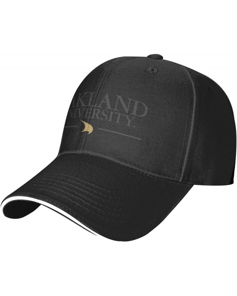 Oakland University-Logo Unisex Classic Hat Adjustable Fashion Casquette for Men Women Black $8.42 Baseball Caps